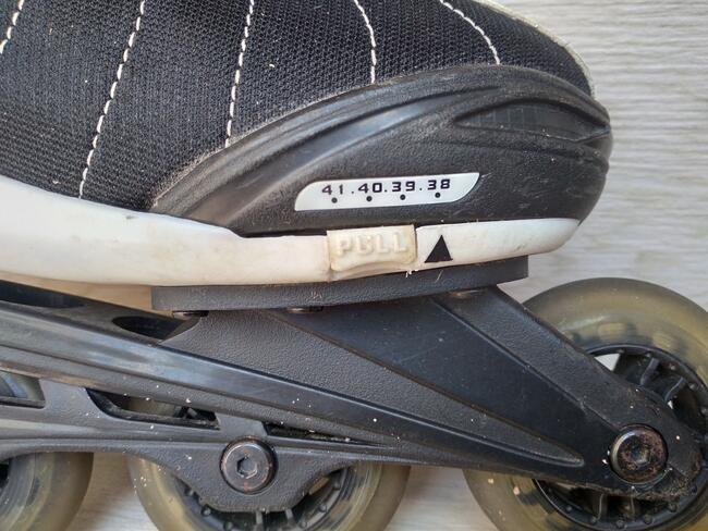 rolki Cups abeko-1 koła kauczuk 38-41 białe mało używane st