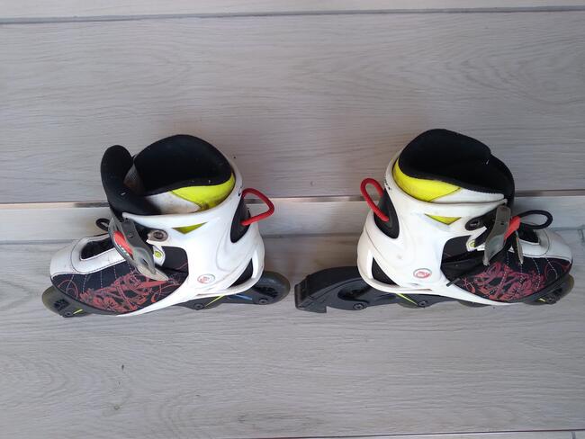 rolki Cups abeko-1 koła kauczuk 38-41 białe mało używane st