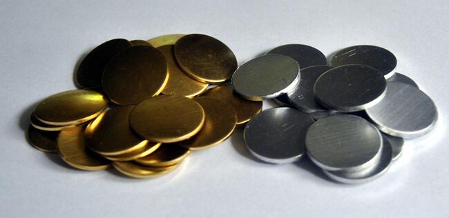 Krążki mennicze 20 -27 mmdo bicia monet aluminium ,mosiądz