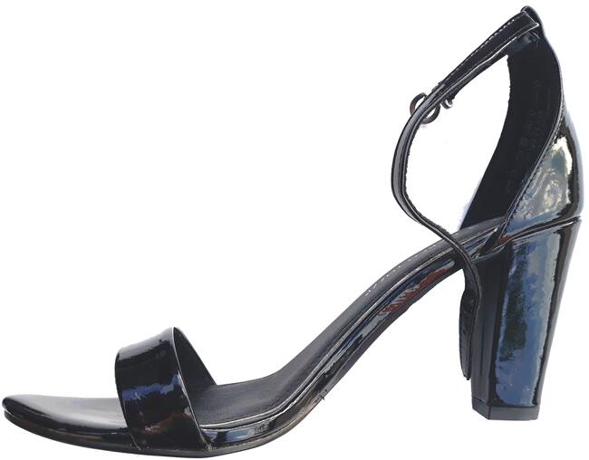 40 Marco Tozzi czarne sandałki z piętą black 26 cm