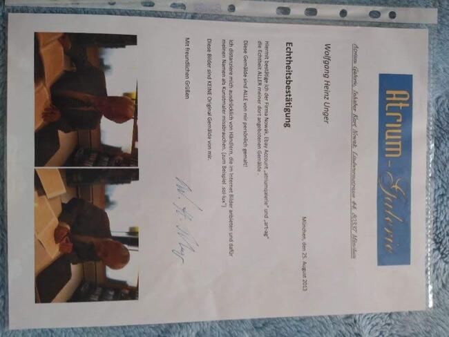 Obraz Heinz Wolfgang Unger PIKNIK - CERTYFIKAT 1929