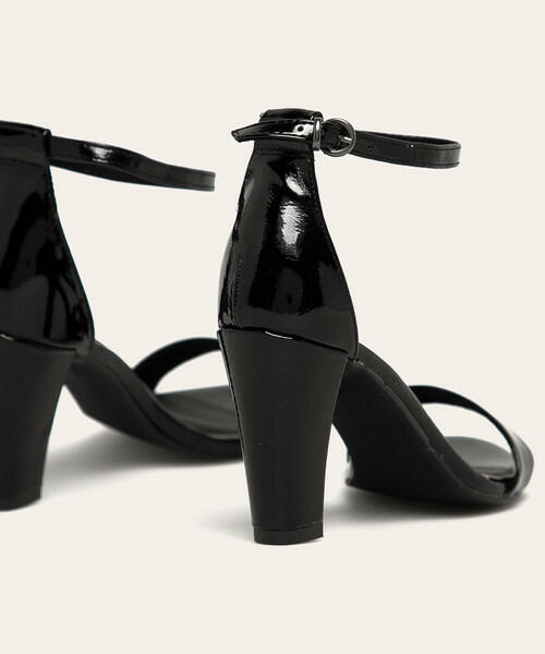 40 Marco Tozzi czarne sandałki z piętą black 26 cm