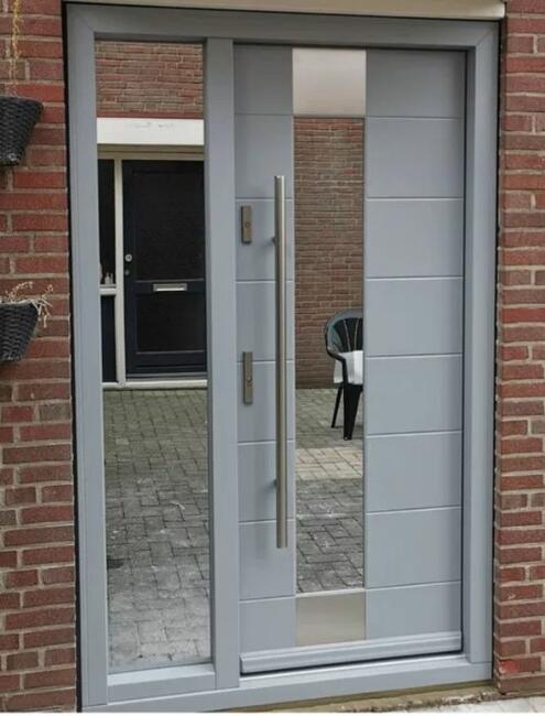 Drewniane drzwi zewnętrzne wejściowe od producenta