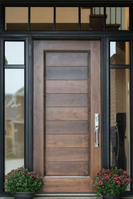 Drzwi drewniane zewnętrzne czyste powietrze Dowóz w cenie