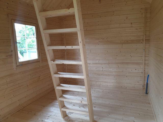 DREWNIANY DOMEK OGRODOWY BUNKIE 14,4 M2