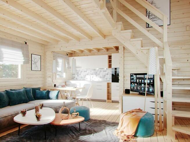 DREWNIANY DOMEK LETNISKOWY JAN II 55 + 10 M2