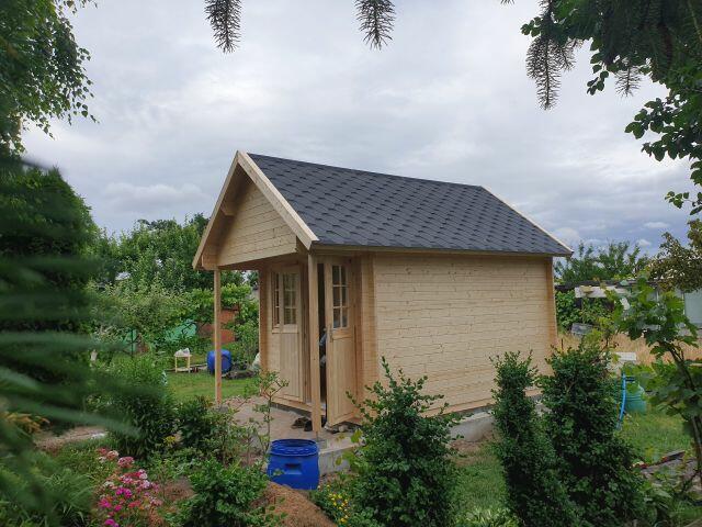 DREWNIANY DOMEK OGRODOWY BUNKIE 14,4 M2