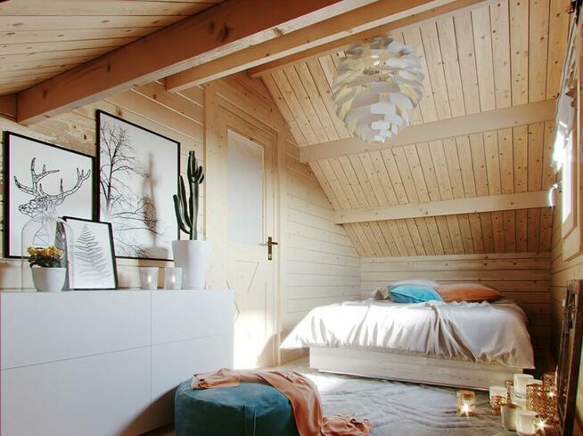 DREWNIANY DOMEK LETNISKOWY JAN II 55 + 10 M2