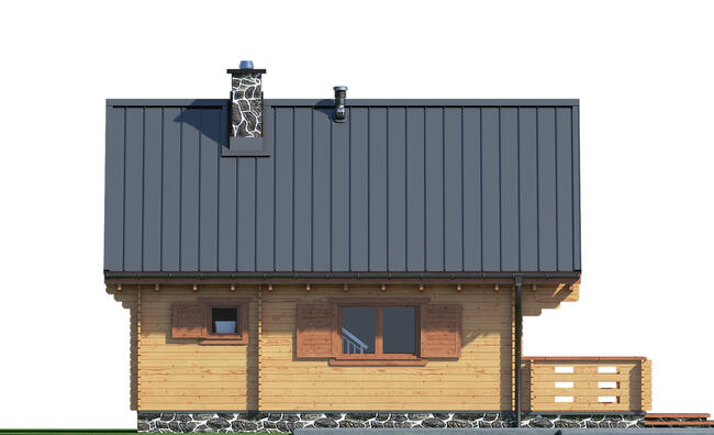 DREWNIANY DOMEK LETNISKOWY ALICJA 62 + 18 M2