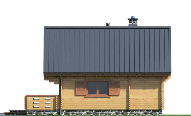 DREWNIANY DOMEK LETNISKOWY ALICJA 62 + 18 M2