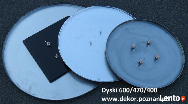 Dysk zacierający 40 cm/3mm z wyoblonym rantem