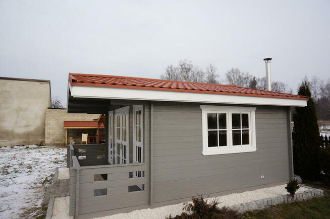 DREWNIANY DOMEK LETNISKOWY ANIA 20 + 7 M2
