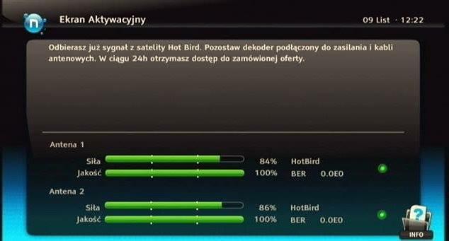 Ustawienia sygnału SAT oraz DVB-t