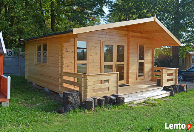 DREWNIANY DOMEK LETNISKOWY WEEKEND 25 + 8 M2