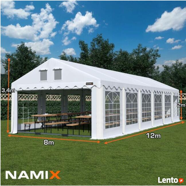 Namiot NAMIX GRAND 8x12 imprezowy ogrodowy RÓŻNE KOLORY