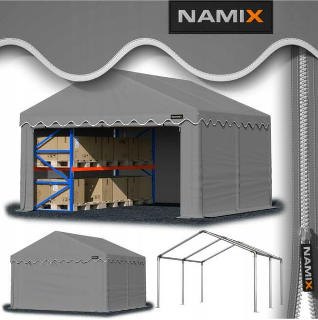 Namiot NAMIX BASIC 4x5 magazynowy RÓŻNE KOLORY