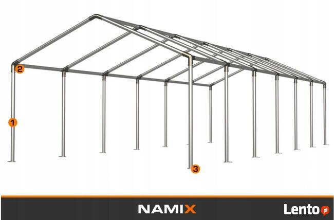 Namiot NAMIX COMFORT 5x12 magazynowy RÓŻNE KOLORY