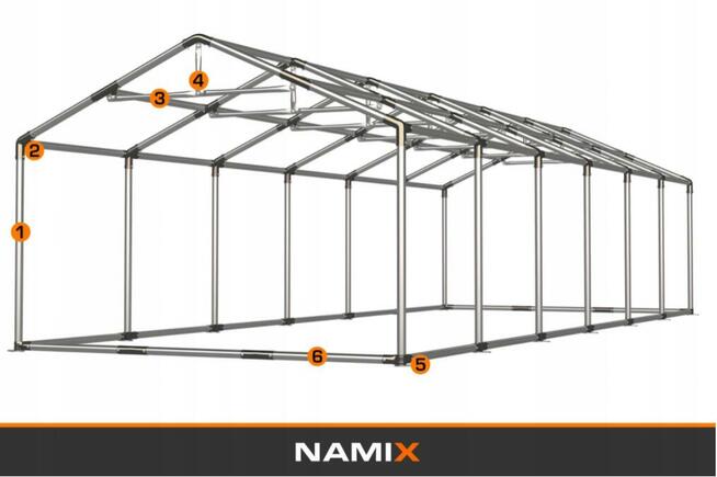 Namiot NAMIX GRAND 6x12 magazynowy RÓŻNE KOLORY