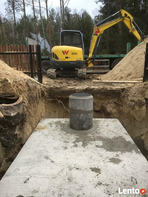 SZAMBA BETONOWE KOMPLEKSOWO z wykopem, najtaniej, atesty