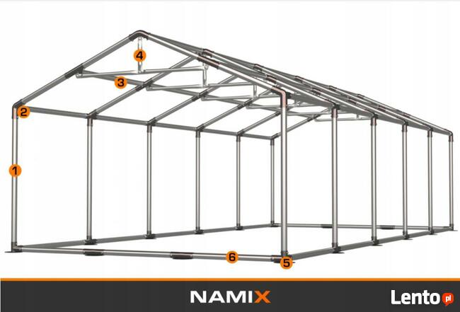 Namiot NAMIX GRAND 8x10 magazynowy RÓŻNE KOLORY