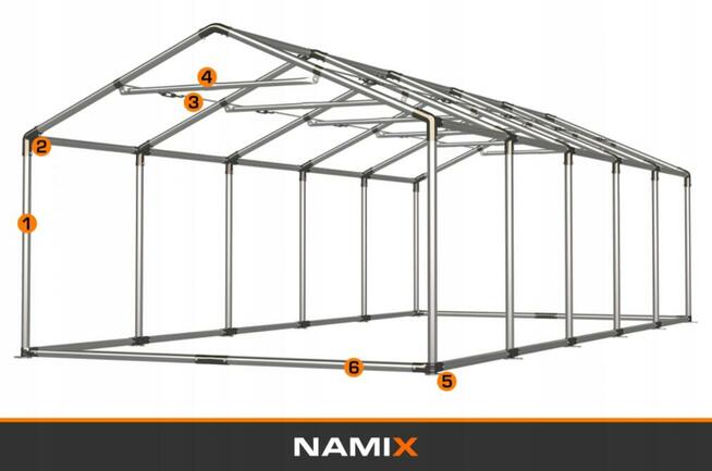 Namiot NAMIX GRAND 4x10 magazynowy RÓŻNE KOLORY