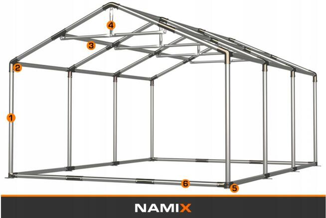 Namiot NAMIX ROYAL 5x6 magazynowy RÓŻNE KOLORY