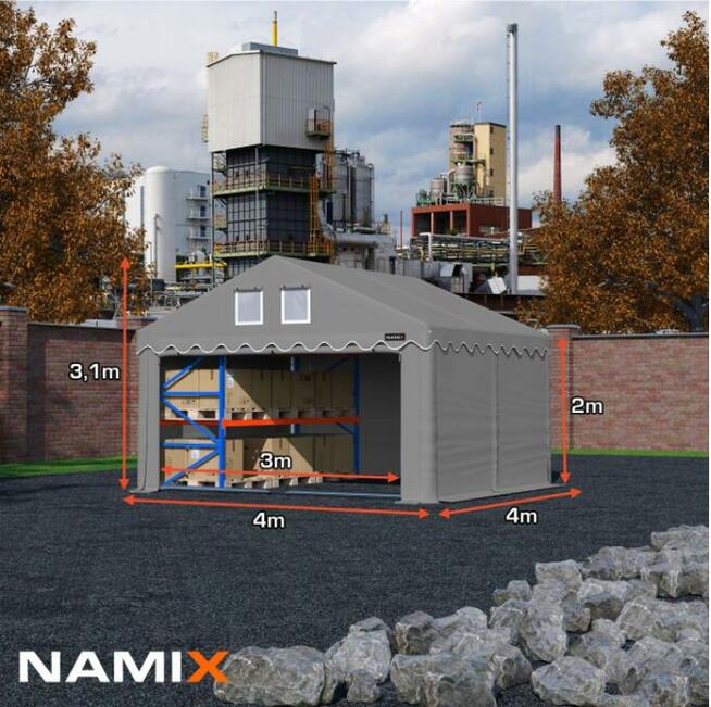 Namiot NAMIX ROYAL 4x4 magazynowy RÓŻNE KOLORY