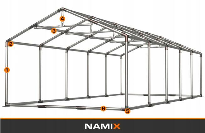 Namiot NAMIX ROYAL 5x10 magazynowy RÓŻNE KOLORY