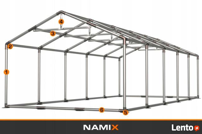Namiot NAMIX GRAND 5x10 magazynowy RÓŻNE KOLORY