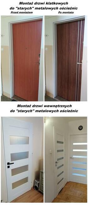Montaż drzwi-(Montaż nowych drzwi na stare ościeżnice)