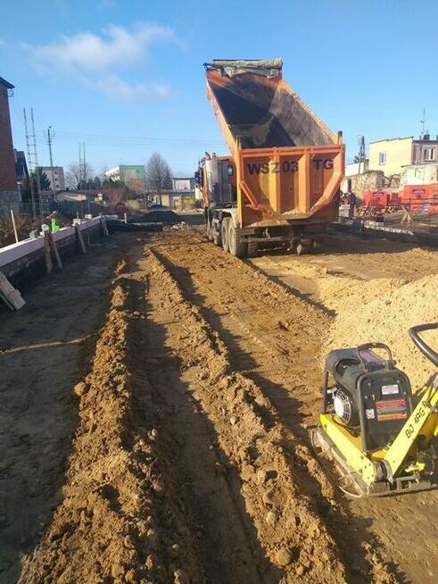 Układanie Kostki Usł. Koparką SPRZEDAŻ Ziemia Kruszy Piach