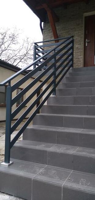 Nowoczesne balustrady, bramy, ogrodzenia malowane i nierdzewn