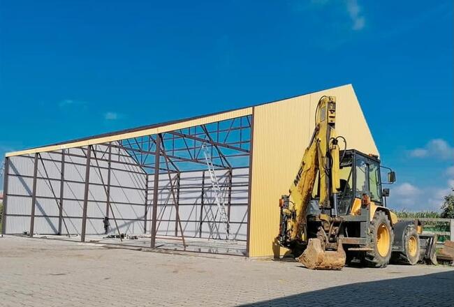 Wiaty Hale Magazyny na Wymiar Hala Magazynowa Stalowa 9x18