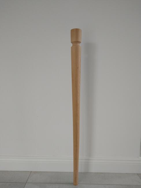 nogi skośne pochylone nóżki meblowe stół BUK DĄB 10- 75cm