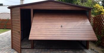 Garaż Blaszany Wiata 3x5 Jednostanowiskowy Drewnopodobny RAL