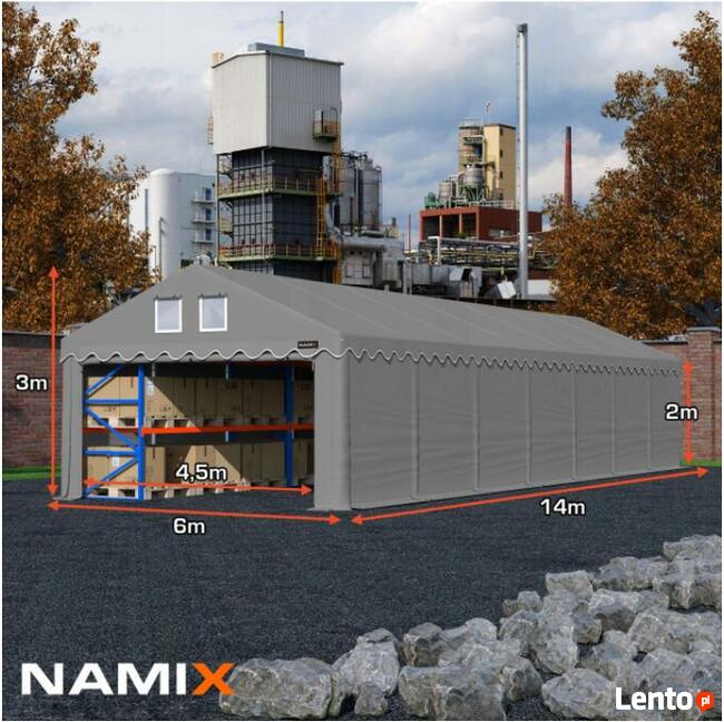 Namiot NAMIX COMFORT 6x14 magazynowy RÓŻNE KOLORY