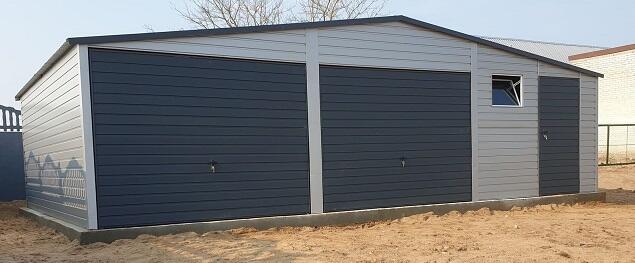 Garaż Blaszany 6x5 Dwustanowiskowy Hala Wiata Garaże RAL