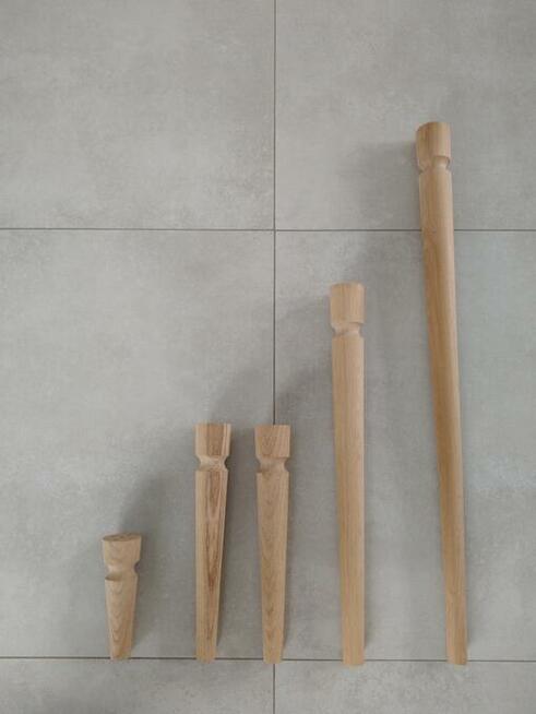Nogi 10cm x 4 nóżki drewniane BUK noga meblowa toczone drewn