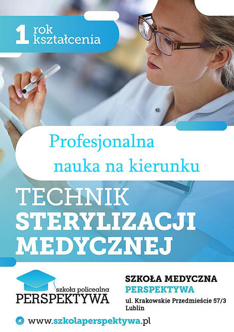 Technik Sterylizacji Medycznej - bezpłatny kierunek w rok!
