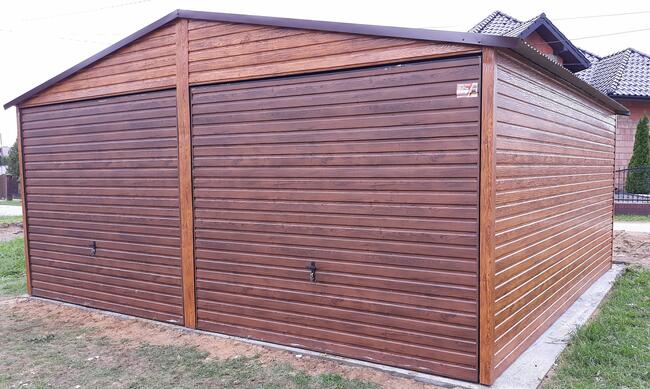 Garaż Blaszany 6x5 Dwustanowiskowy Hala Wiata Garaże RAL