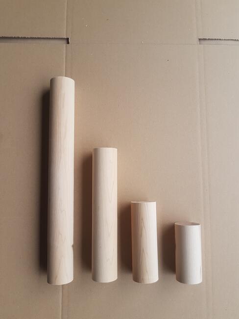 Nogi stołowa ława stolik drewniane toczone buk dąb śruba m8