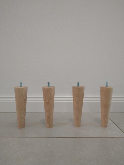 Nogi stołowa ława stolik drewniane toczone buk dąb śruba m8