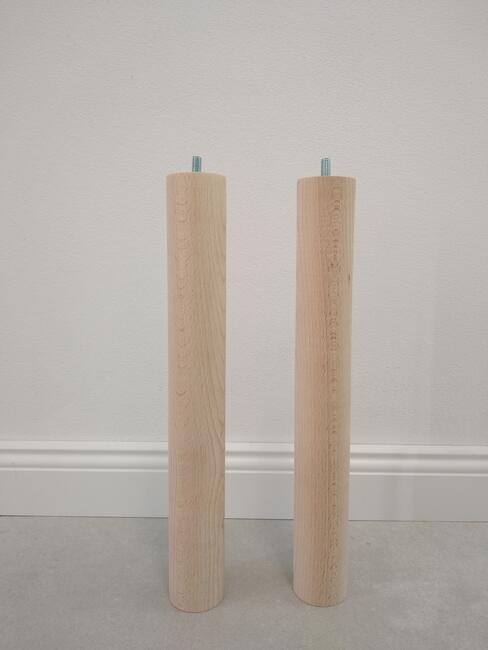 Nogi stołowa ława stolik drewniane toczone buk dąb śruba m8