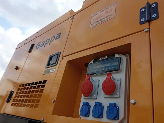 Agregat prądotwórczy 40 kW zabudowany z ATS/SZR, GAPPA