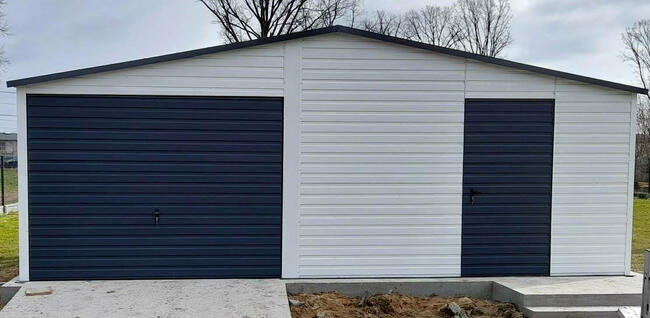 Garaż Blaszany Hala Wiata Pawilon 7x5 Drewnopodobny RAL