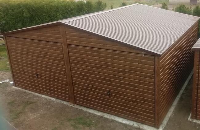Garaż Blaszany 6x5 Dwustanowiskowy Hala Wiata Garaże RAL