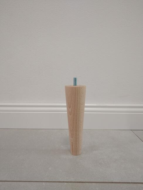 Nogi stołowa ława stolik drewniane toczone buk dąb śruba m8