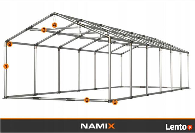 Namiot NAMIX GRAND 8x12 magazynowy RÓŻNE KOLORY