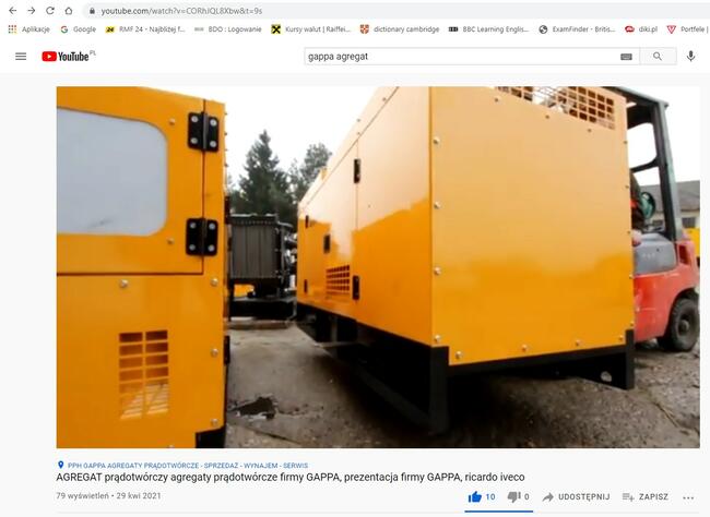 Agregat prądotwórczy 120 kW/150 KVA, ATS/SZR, zabudowany!