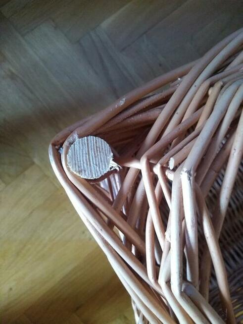 Kufer-Skrzynia-Kosz Wiklinowy prostokątny zamykany